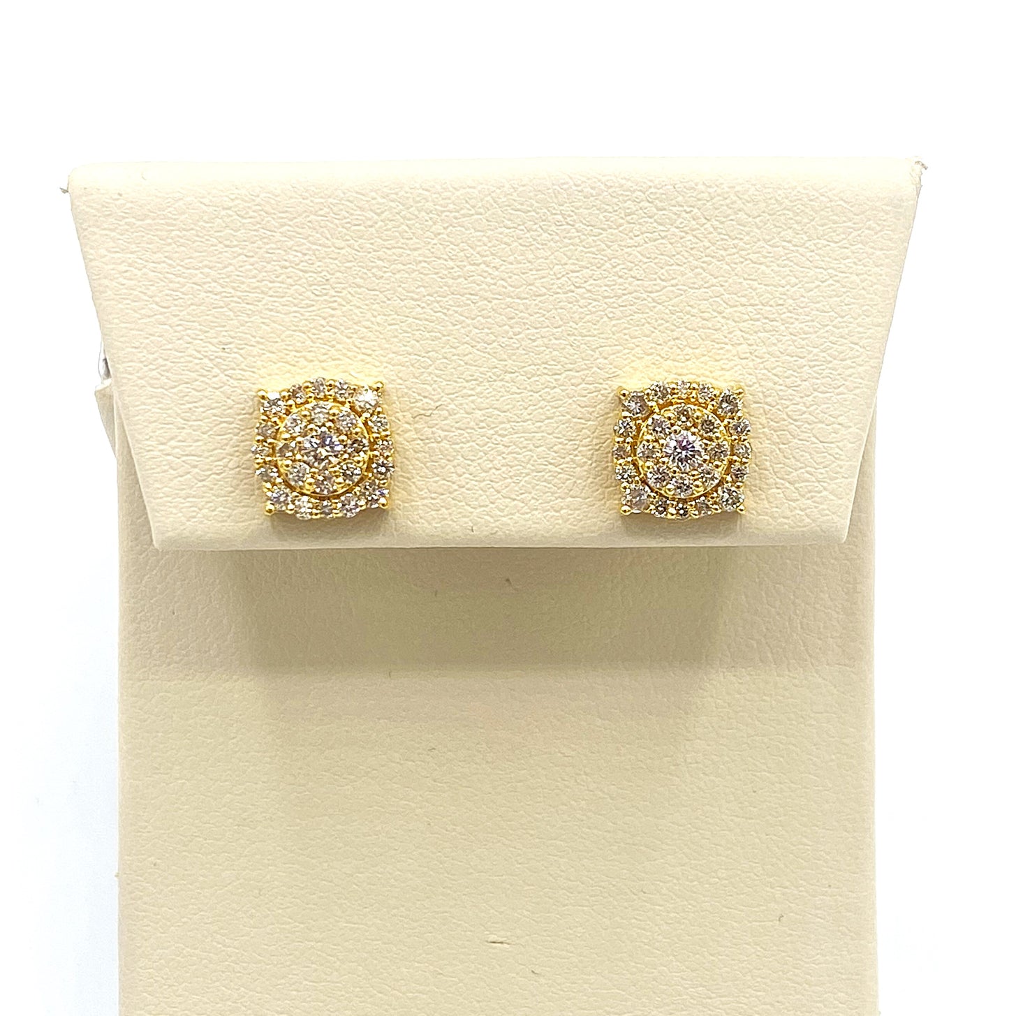 10K Yellow Gold Diamond Studs 0.66CT Diamonds