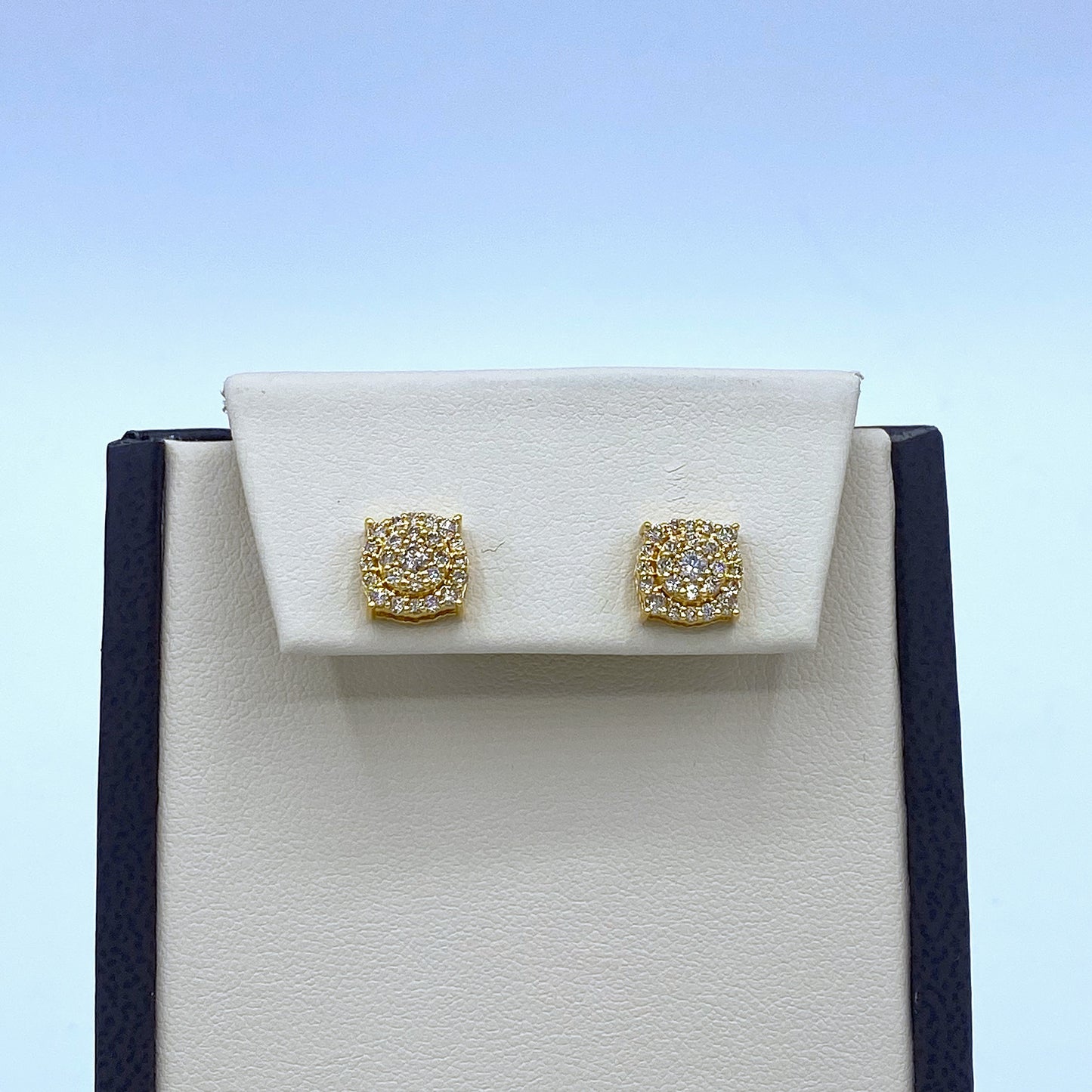10K Yellow Gold Earring 0.66CT Diamonds