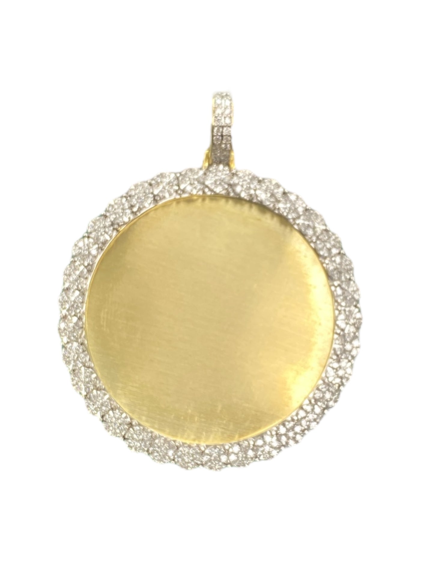 10K Yellow Gold Memory Pendant with 1.80Ct Diamonds