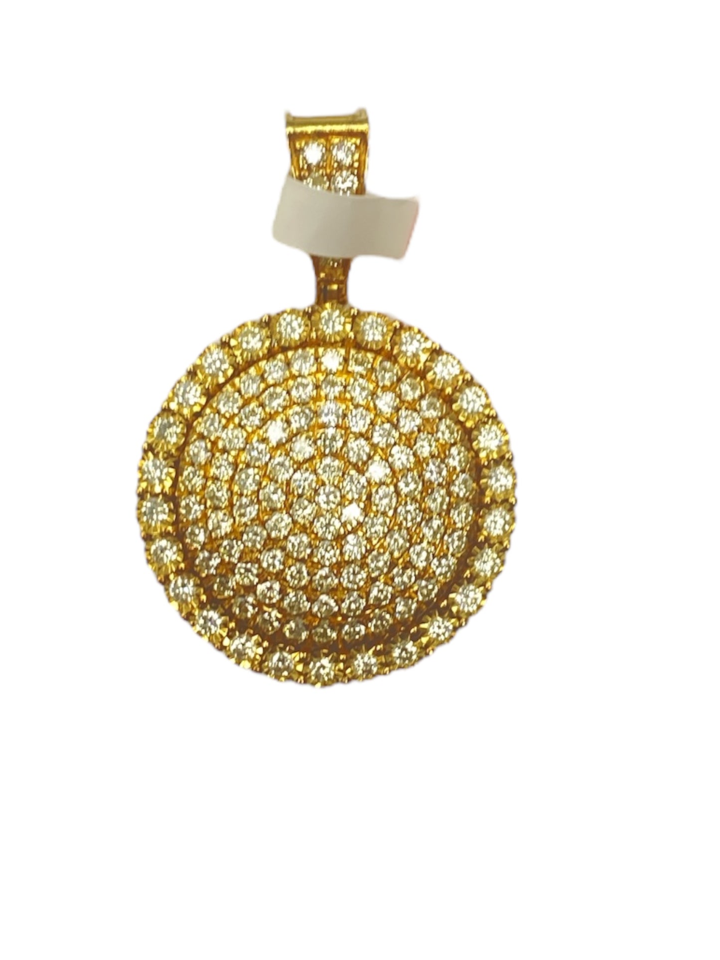 10K Yellow Gold Pendant with 2Ct Diamonds
