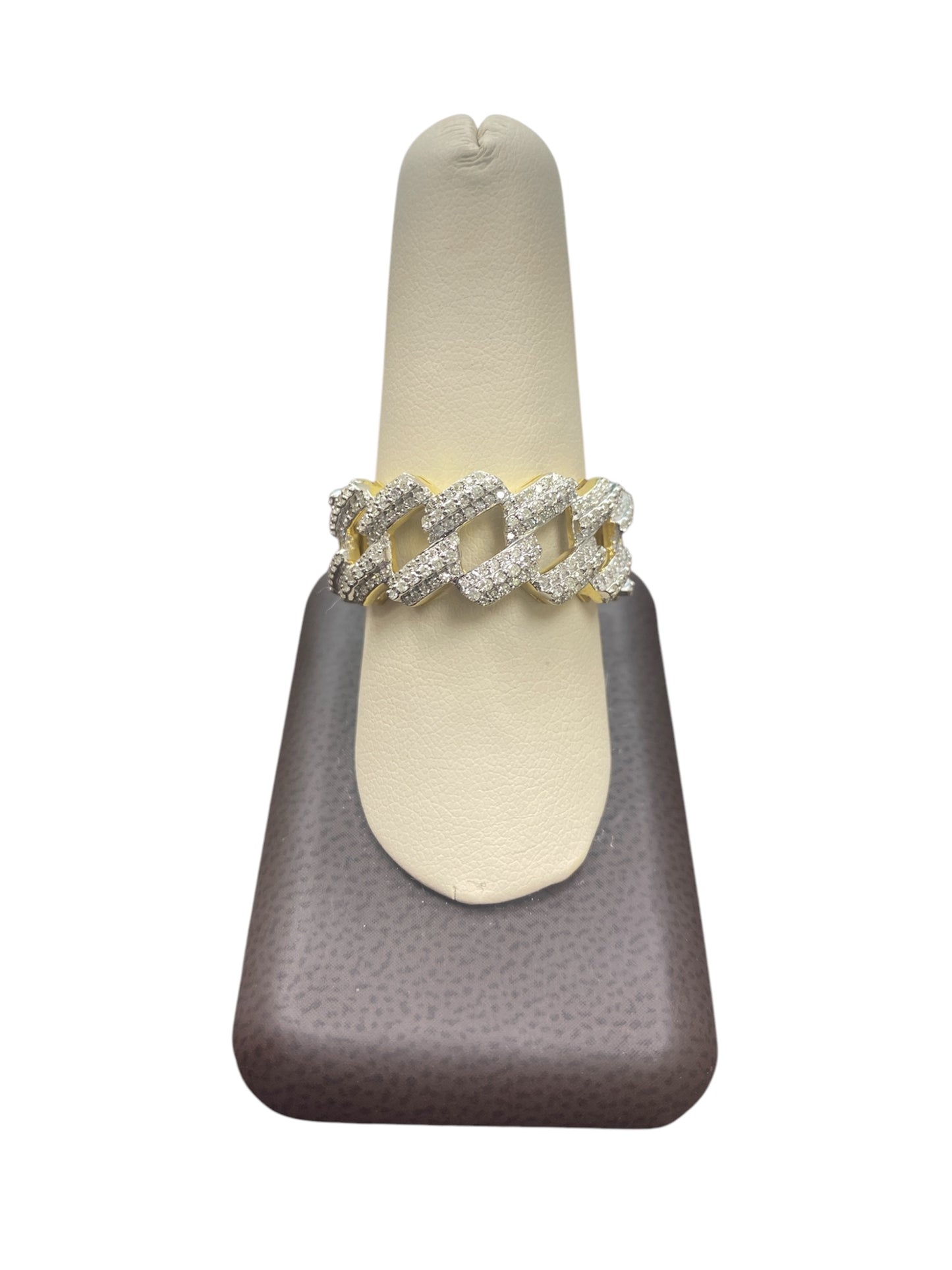 10K Yellow Gold Men’s Ring with 0.77Ct Diamonds