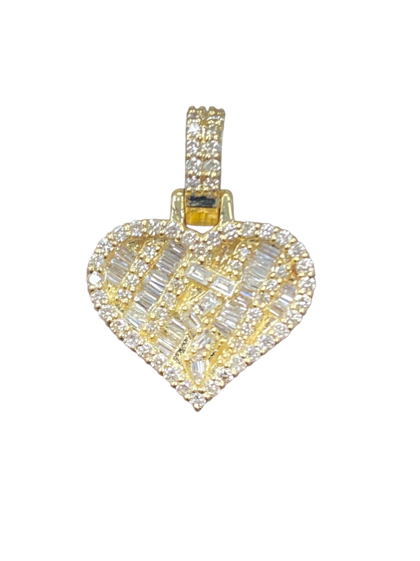 10K Yellow Gold “Heart” Pendant with 0.60Ct Diamonds