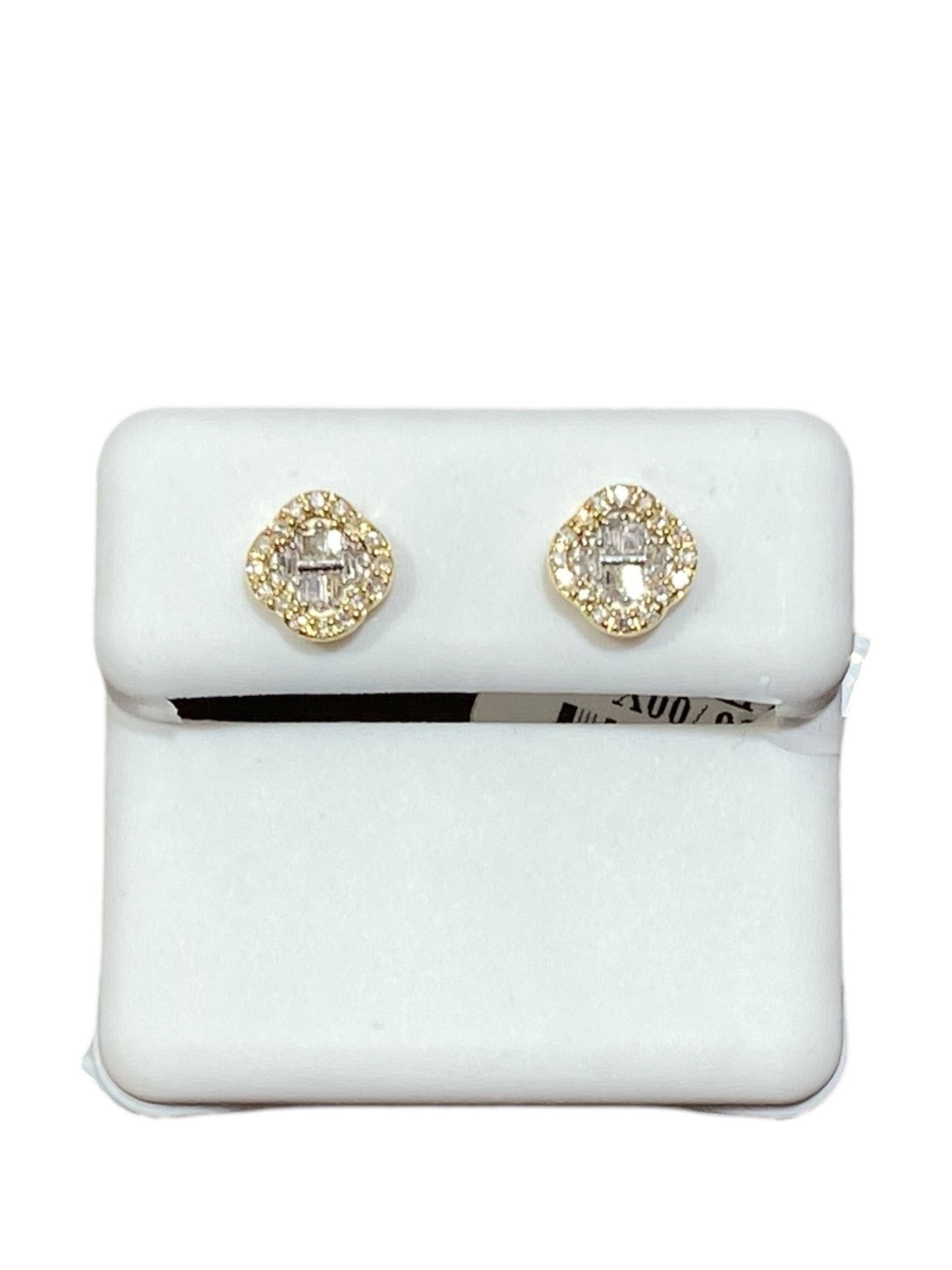 10K Yellow Gold Earrings with 0.25Ct Diamonds