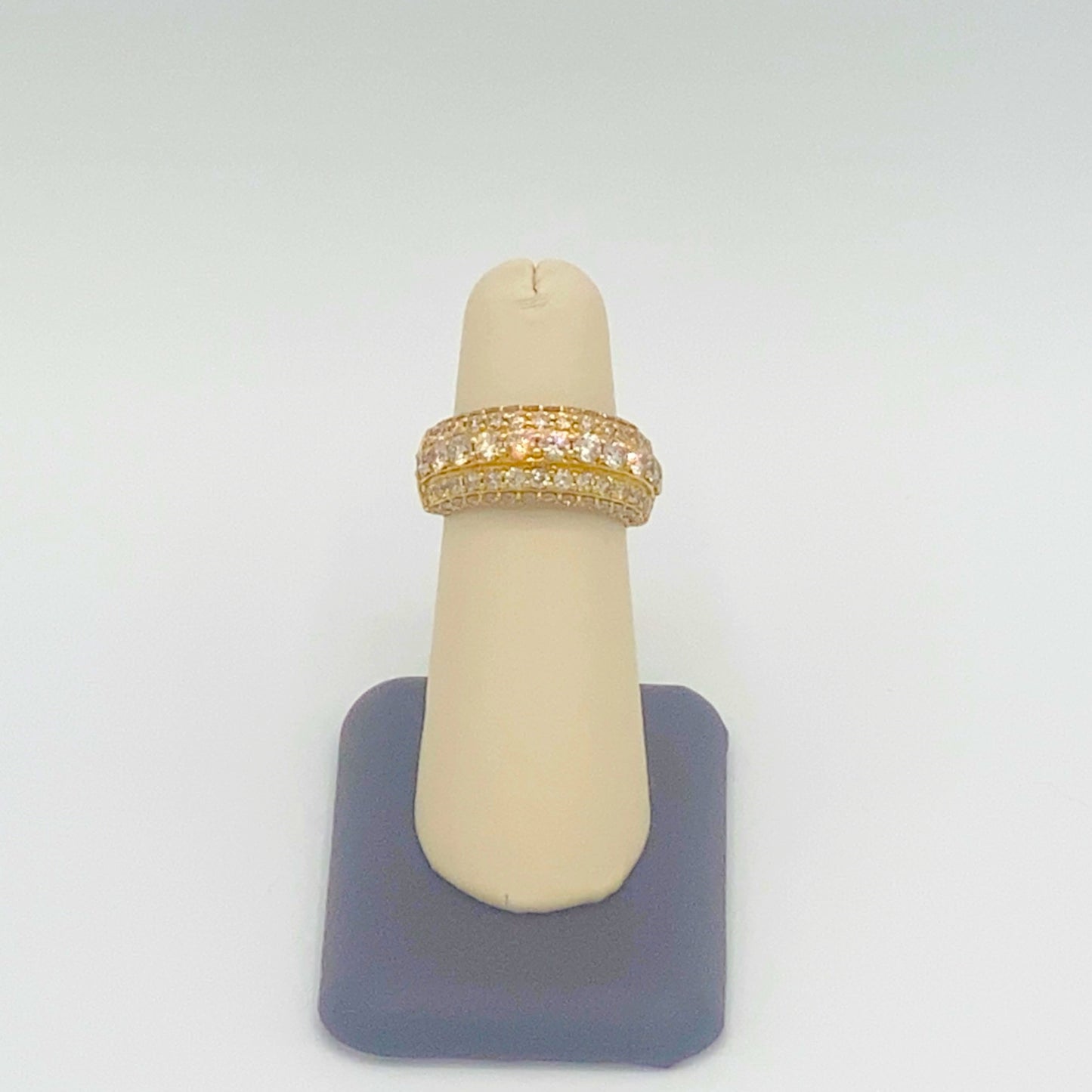 10K Yellow Gold Ring with 3CT Diamonds