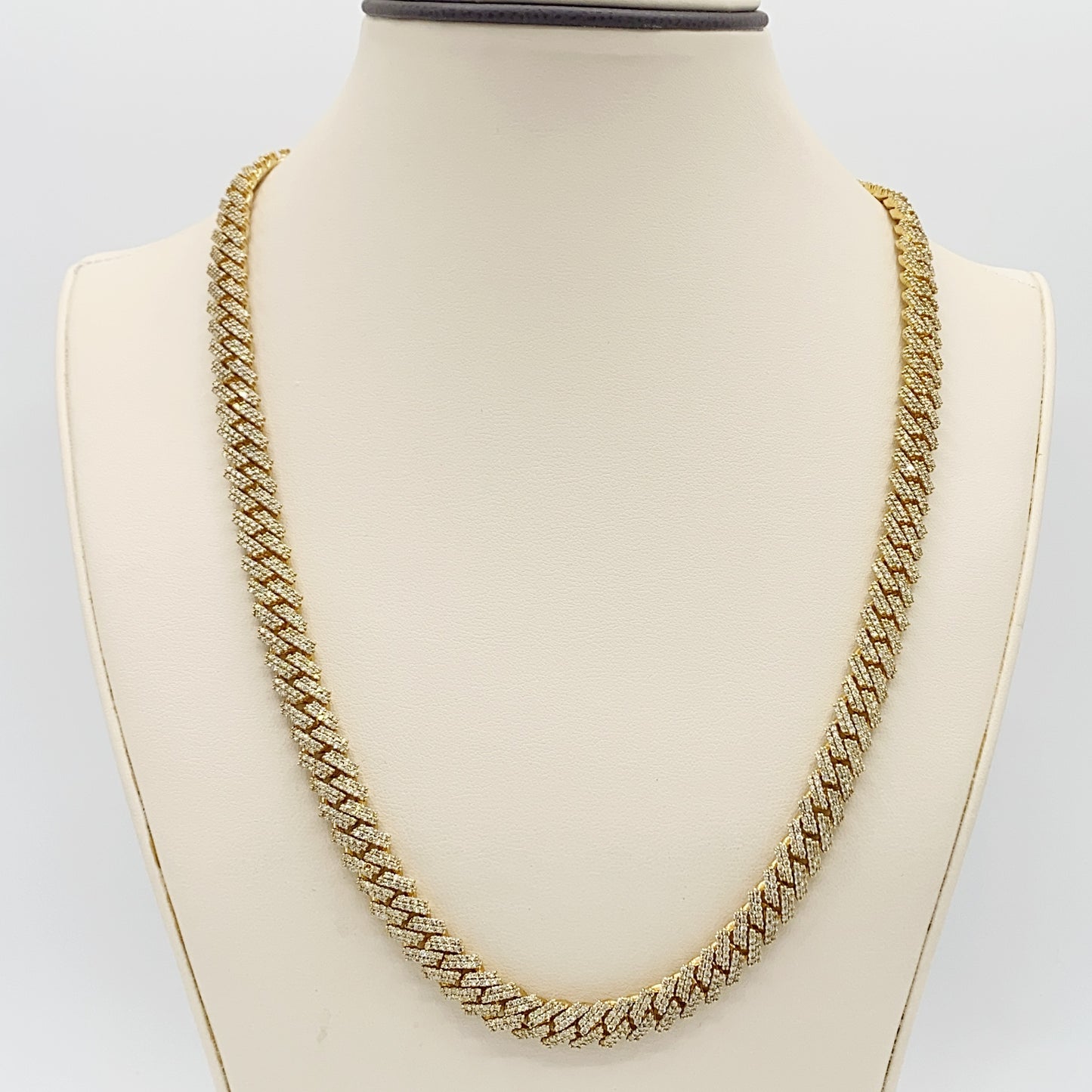 10K Yellow Gold Necklace 16.21CT Diamonds