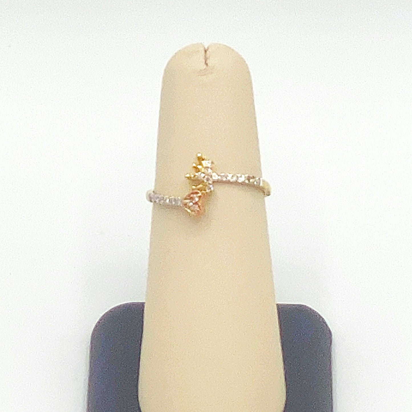 10K Yellow Gold Women's Ring 0.14CT Diamonds