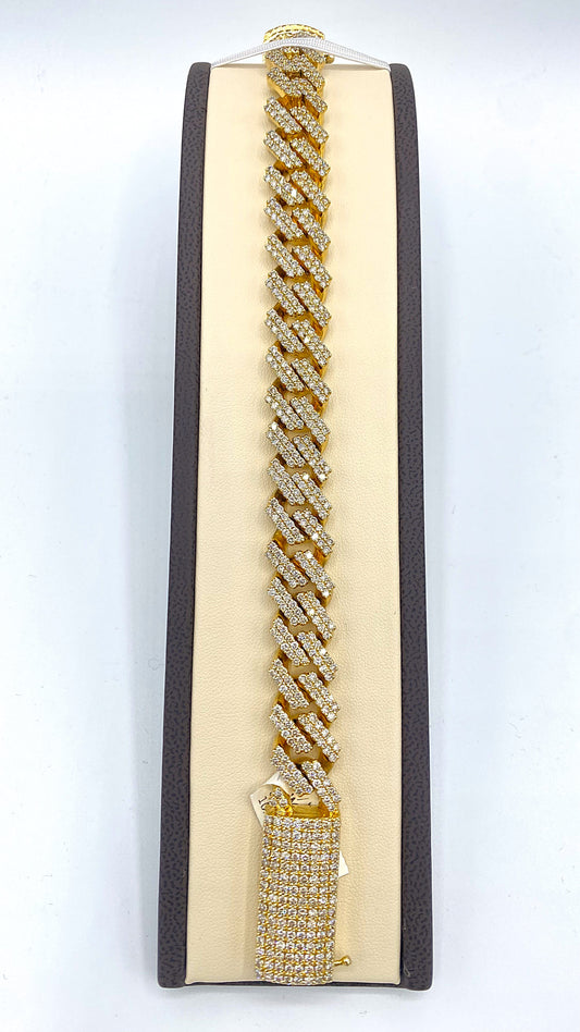 10K Yellow Gold Bracelet 11CT Diamonds