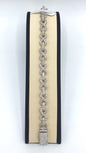 10K White Gold Infinity Link Bracelet 15CT Diamonds