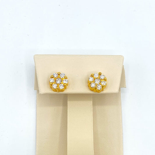 10K Yellow Gold Diamond Studs 1.5CT Diamonds