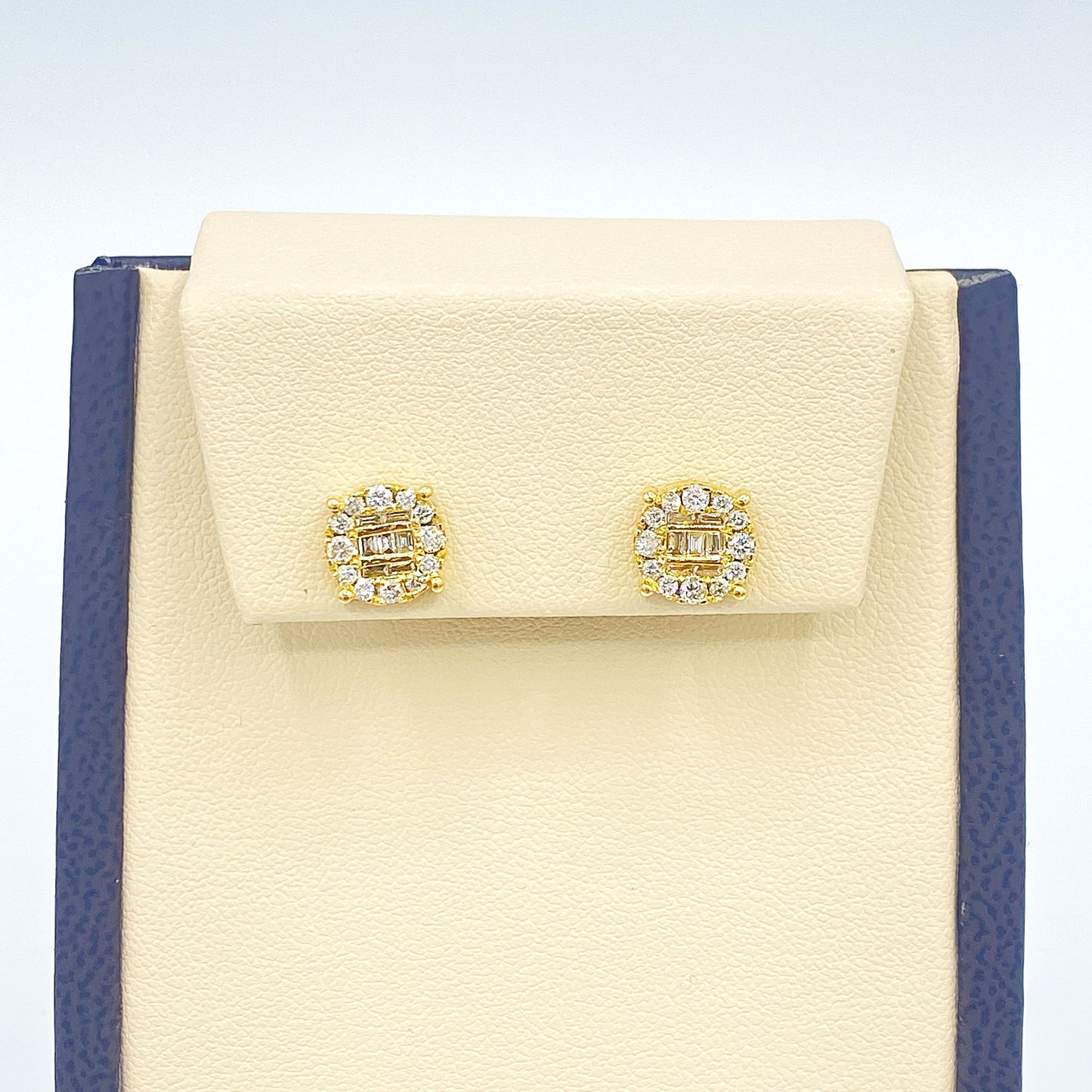 10K Yellow Gold Diamond Stud 0.55CT Diamonds