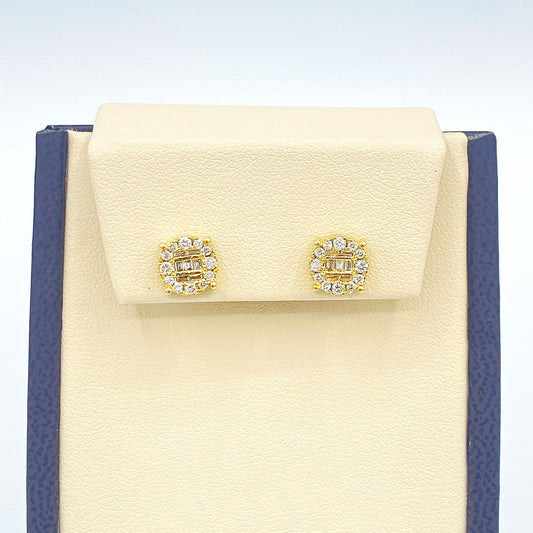 10K Yellow Gold Diamond Stud 0.55CT Diamonds