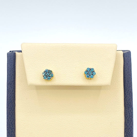 10K Yellow Gold Diamond Studs 0.38CT Diamond