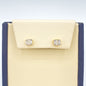 10K Yellow Gold "Emerald Cluster" Earrings 0.15CT Diamonds