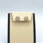 10K Yellow Gold "Flower" Earring 2.55CT Diamonds