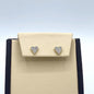 10K Yellow Gold "Heart" Earrings 0.20CT Diamonds