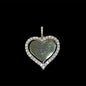 10K Yellow Gold “Heart” Picture Pendant 0.90CT Diamonds.