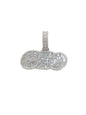 10K White Gold “CEO” Pendant 2Ct Diamonds