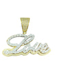 10K Yellow Gold “LOVE” Pendant with 0.53Ct Diamond.