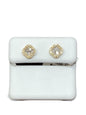 10K Yellow Gold Earrings with 0.25Ct Diamonds