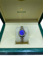 26MM DateJust Two Tone Blue Dial with Diamond Bezel