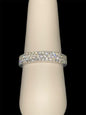 10K White Gold Diamond Ring with 0.85CT