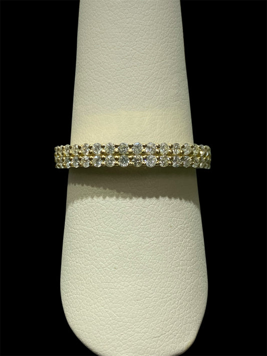 10K Yellow Gold Diamond Ring with 0.80CT