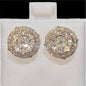 10K Yellow Gold Diamond Earrings with 1.95CT.