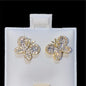 10K Yellow Gold Diamond Earrings with 0.45CT.
