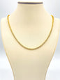 10K Yellow Gold Tennis Necklace 12.43CT Diamonds