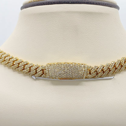 10K Yellow Gold Necklace 16.21CT Diamonds