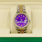 34MM Two Tone Jubilee Blue Rolex with Diamond Bezel