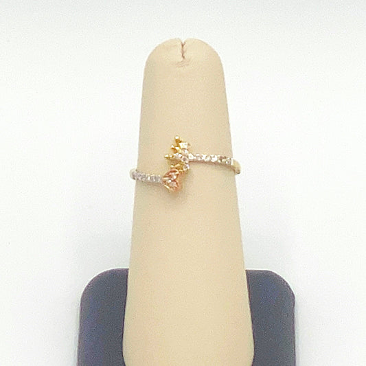 10K Yellow Gold Women's Ring 0.14CT Diamonds