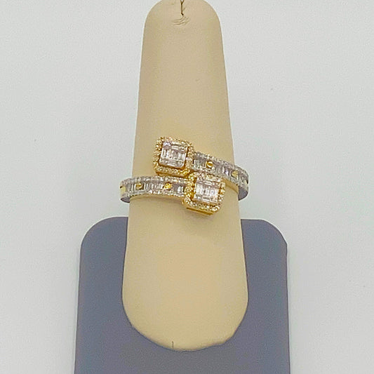 10K Yellow Gold Women's Ring 0.63CT Diamonds