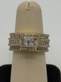 10K Yellow Gold Diamond Ring 2.03CT Natural Diamonds