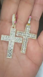 10K YG. 1.45CT with 3mm 22inch Rope Chain