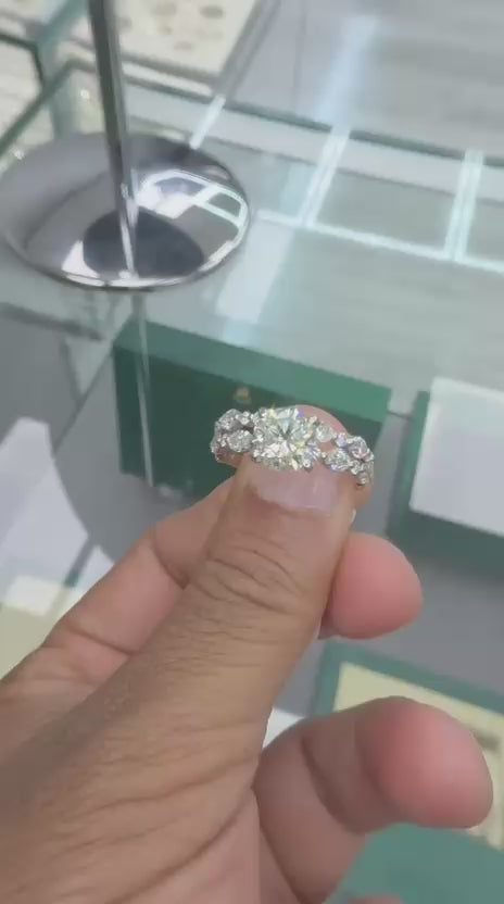 14K White Gold 3.25CT Diamond Ring