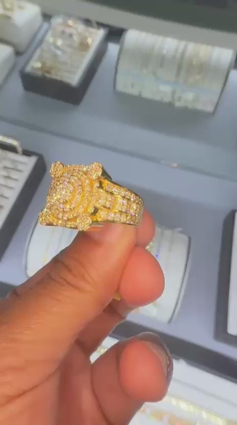 10K YG 2.10CT Big Boy Diamond Ring